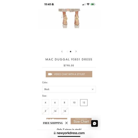 Mac Duggal Embellished Strapless Beaded Slim Column Dress Size 16 NWT - Picture 7 of 13